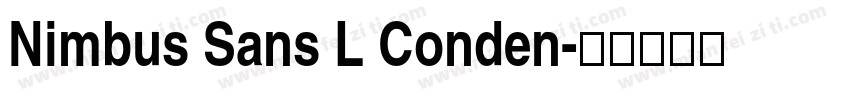 Nimbus Sans L Conden字体转换